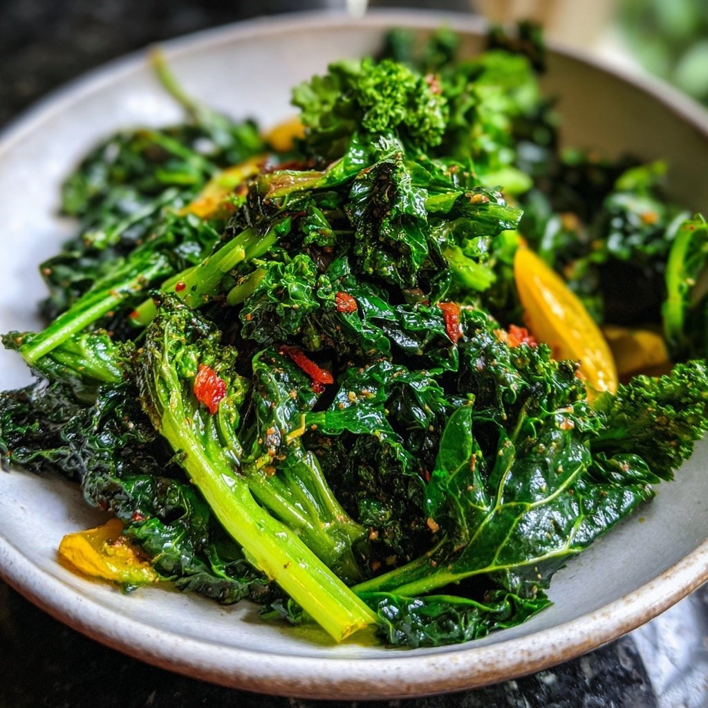 Salad Greens Herbs Kale Sauté