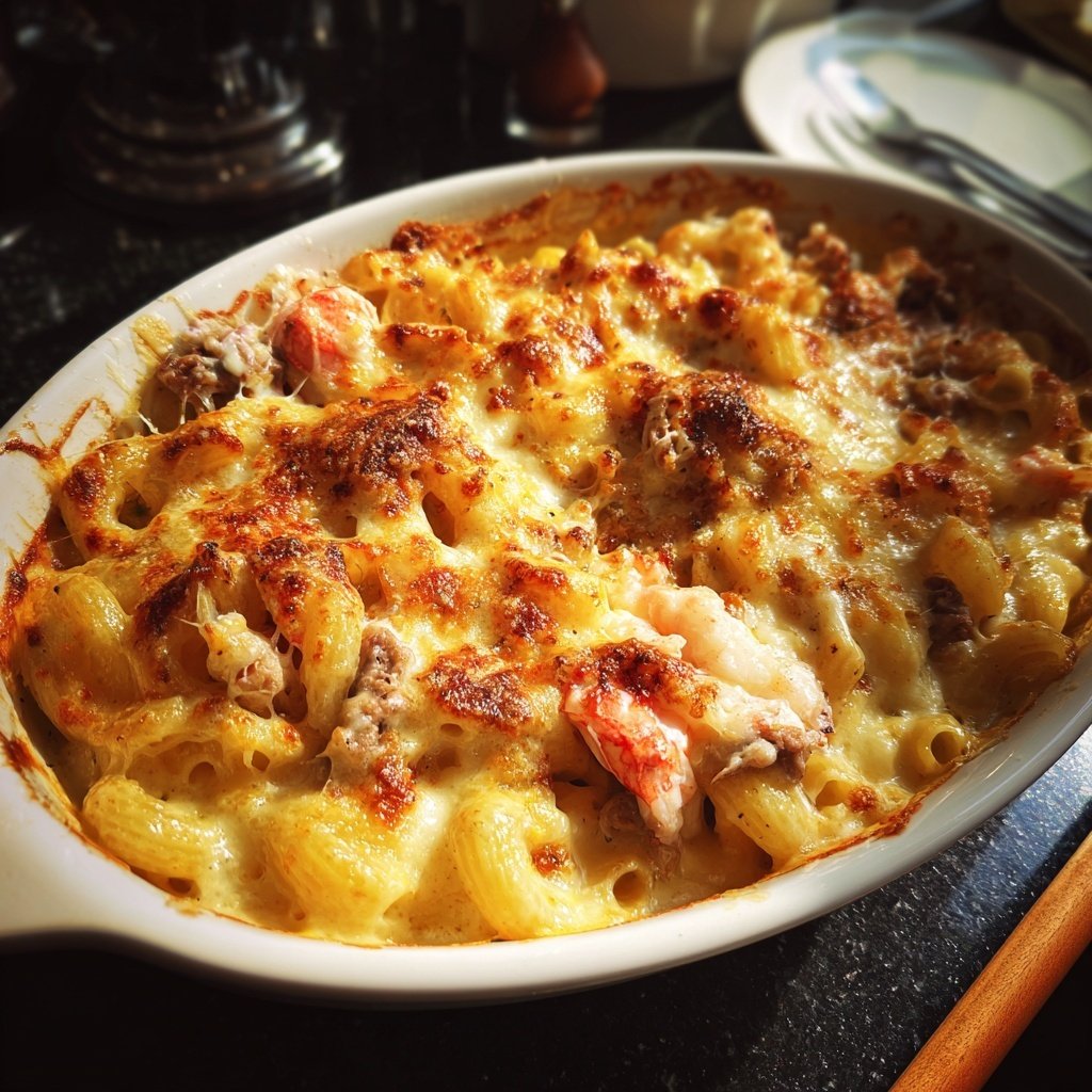 Surf and Turf Pasta Bake
