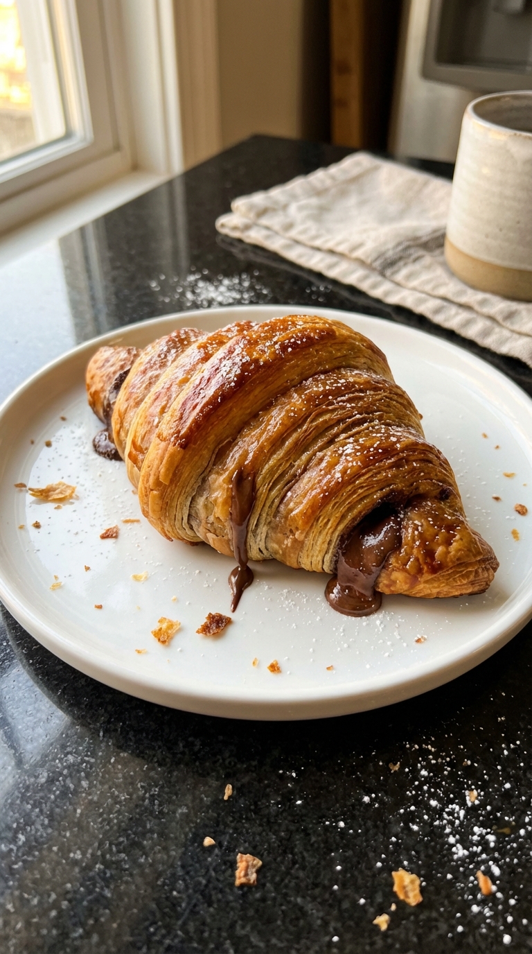 Chocolate Hazelnut Croissant Temptations