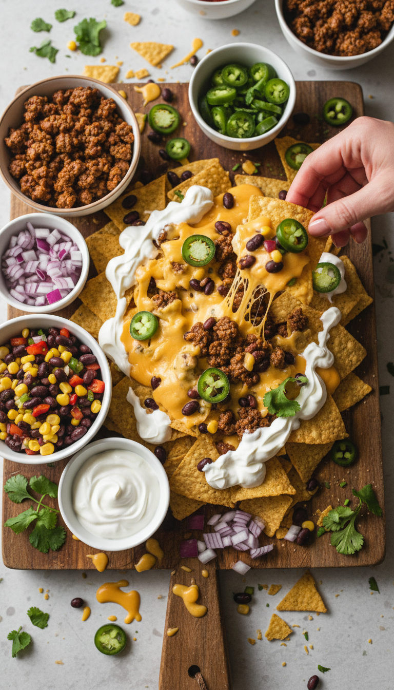 Deluxe Nacho Toppings Bar