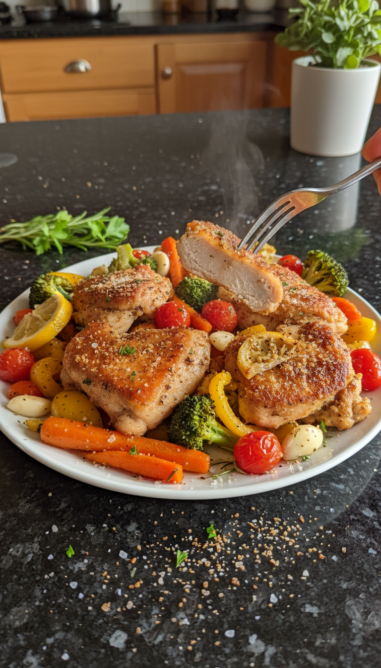 Lemon Garlic Chicken and Veggies