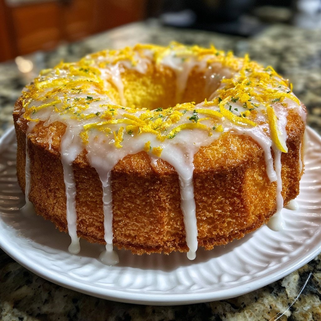 Zesty Lemon Vanilla Cake