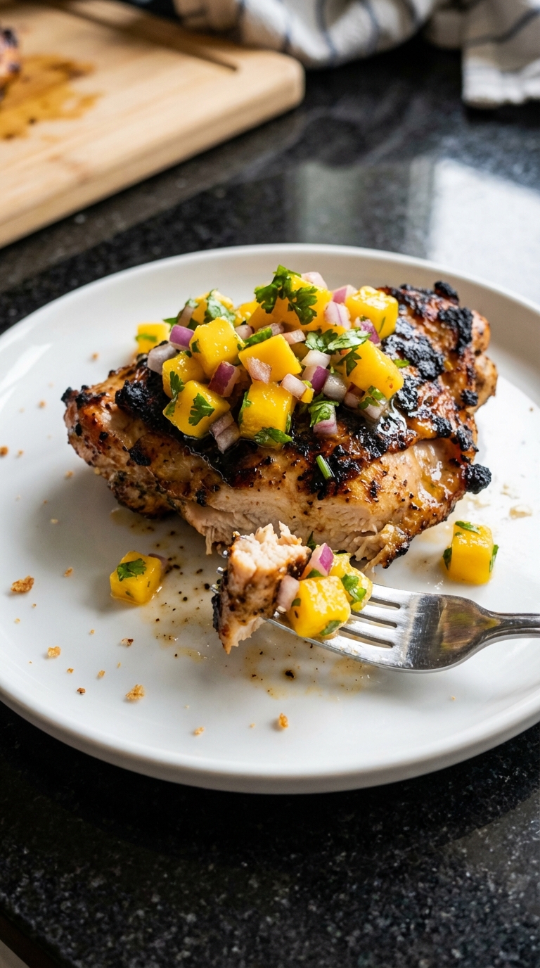 Grilled Chicken with Mango Salsa