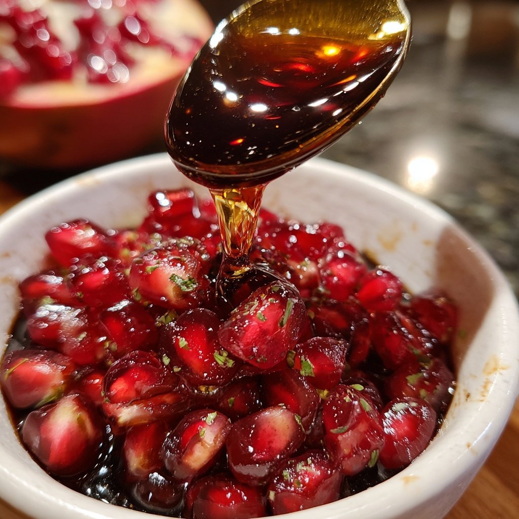 Pomegranate Balsamic Glaze for Holiday Roasts​