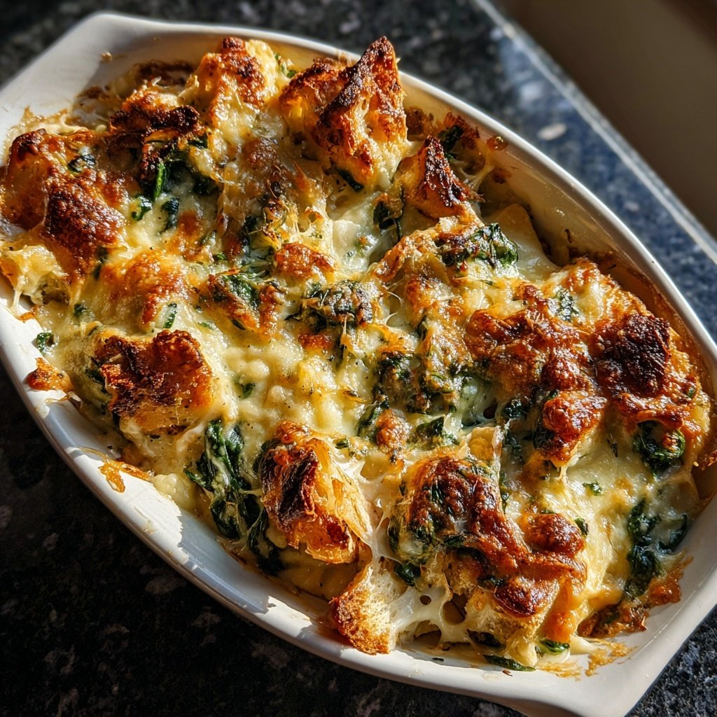 Protein-Rich Spinach and Cheese Bake