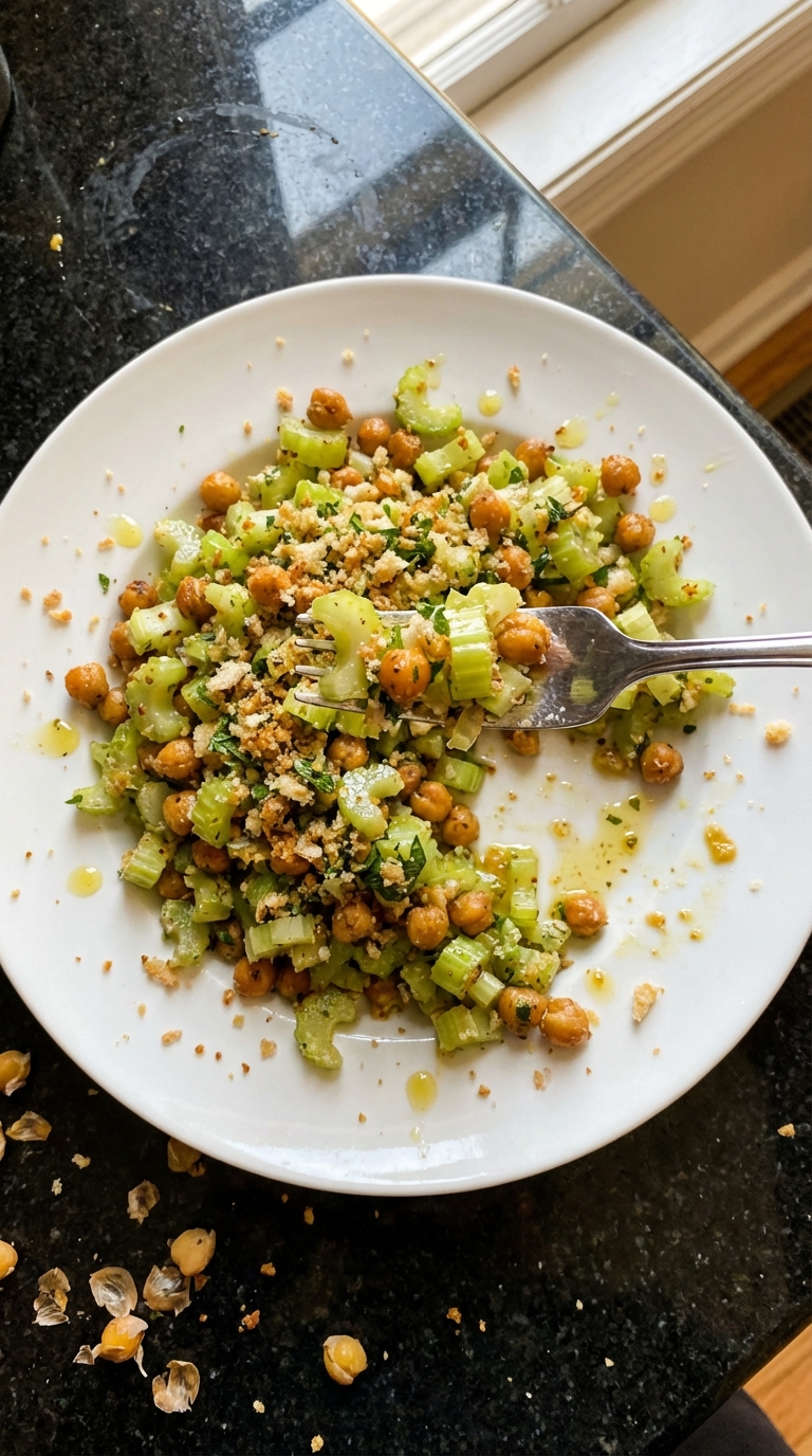 Crunchy Celery and Chickpea Salad