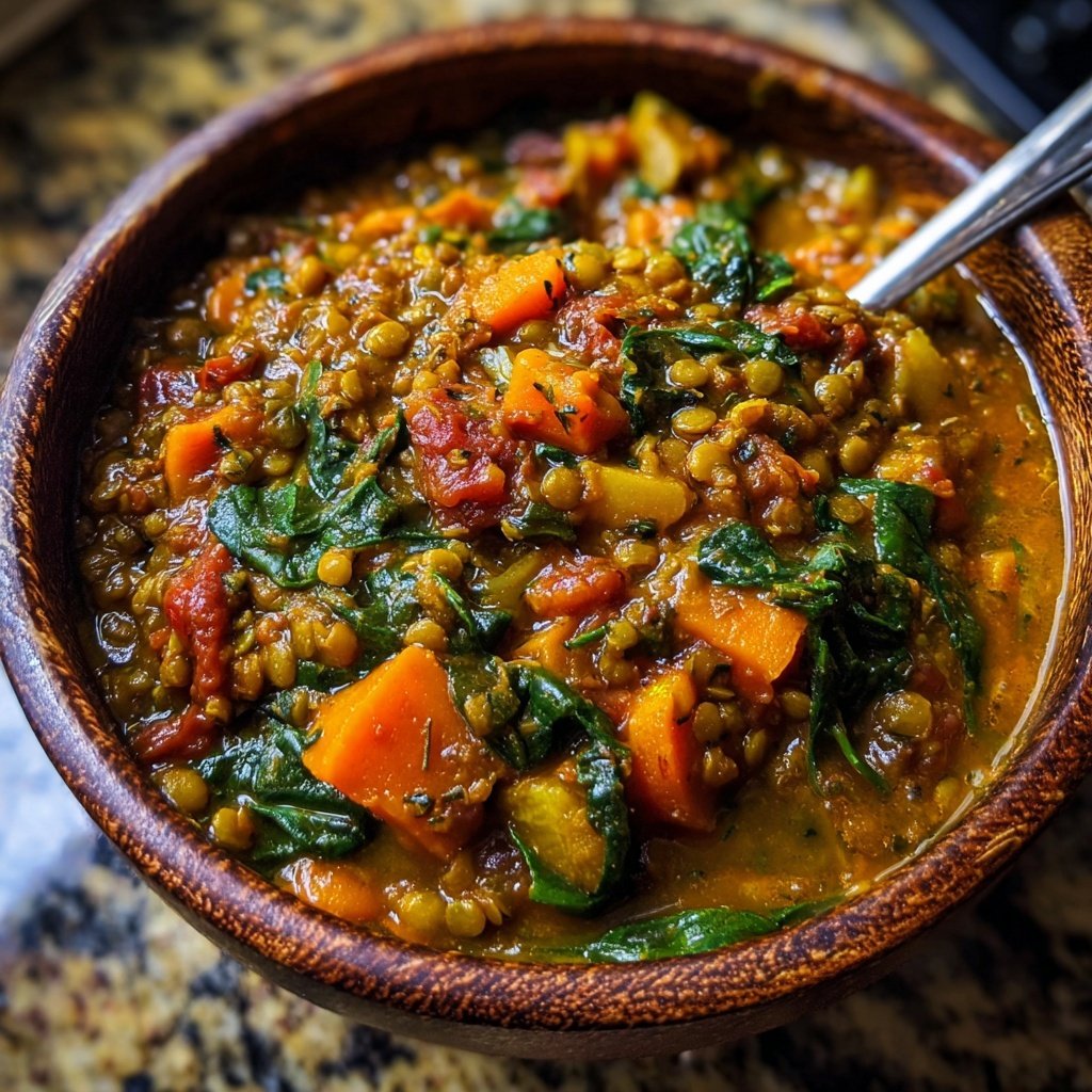 Spicy Lentil Vegetable Stew