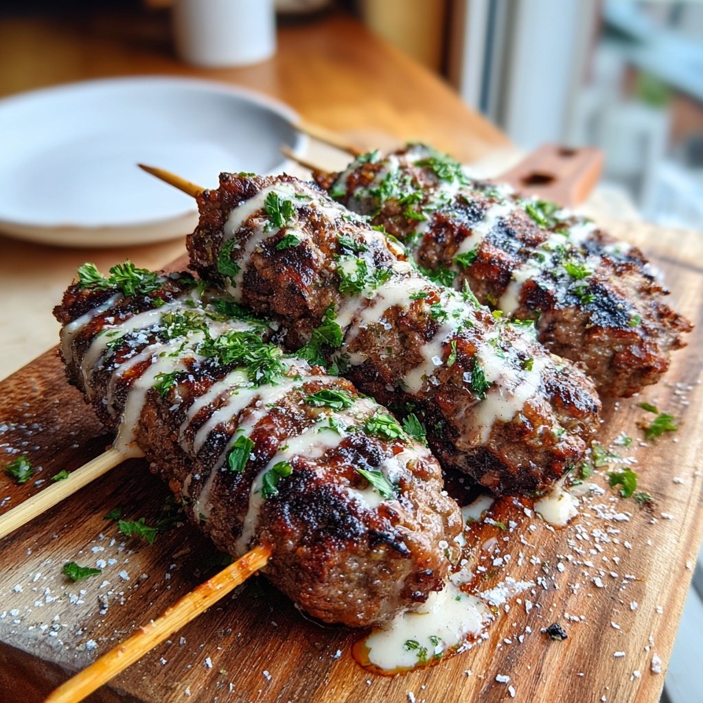 Spicy Lamb Kofta Skewers