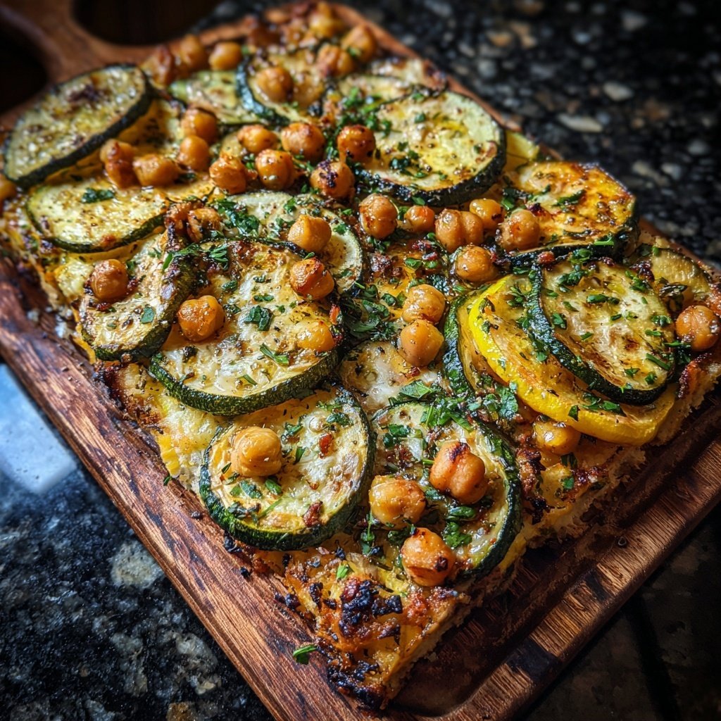 Baked Zucchini and Chickpeas