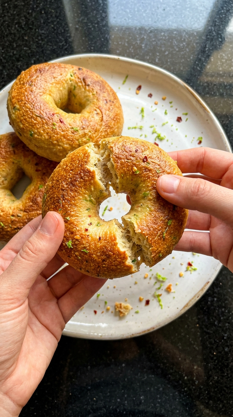 Chili Lime Protein Bagels