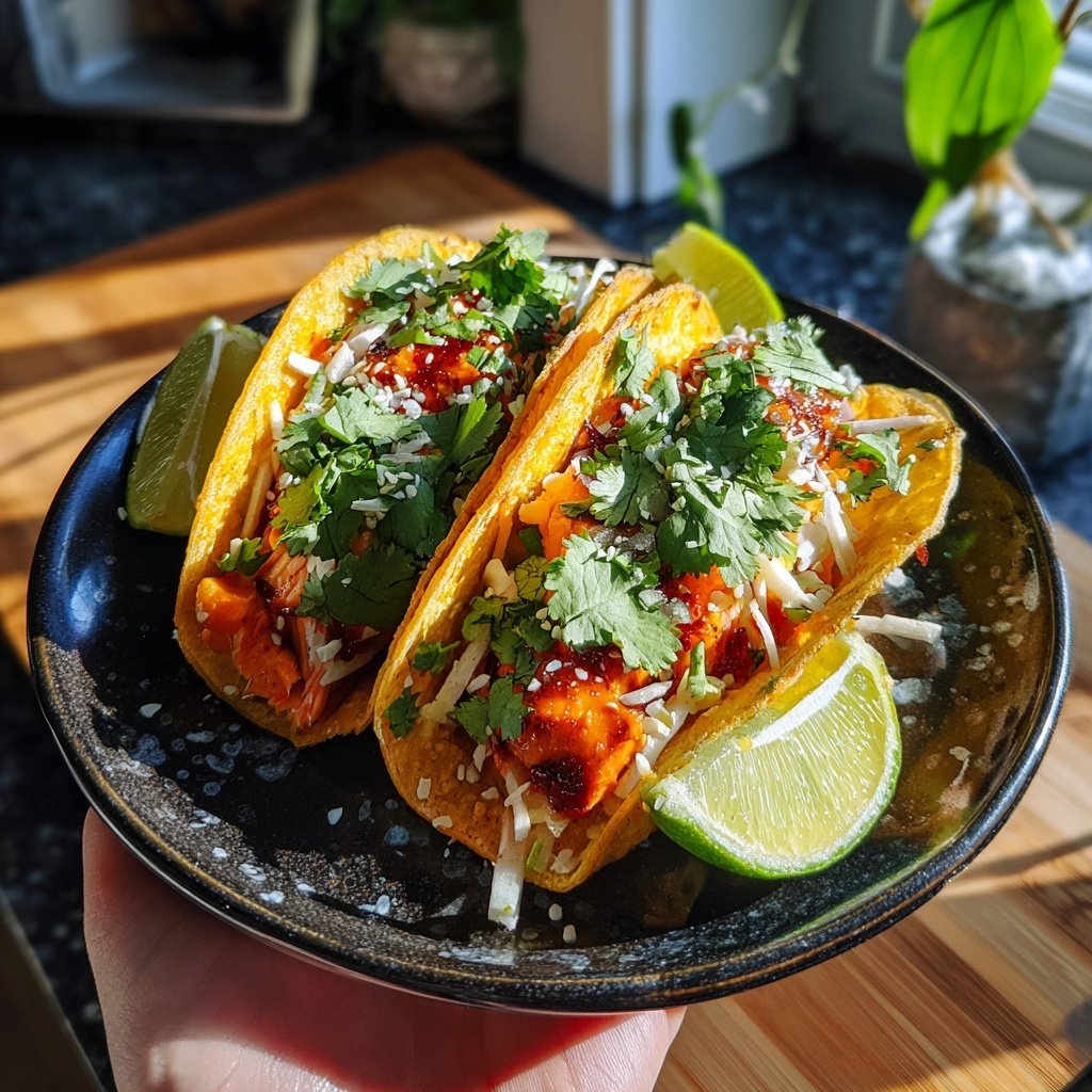 Chili Lime Salmon Tacos