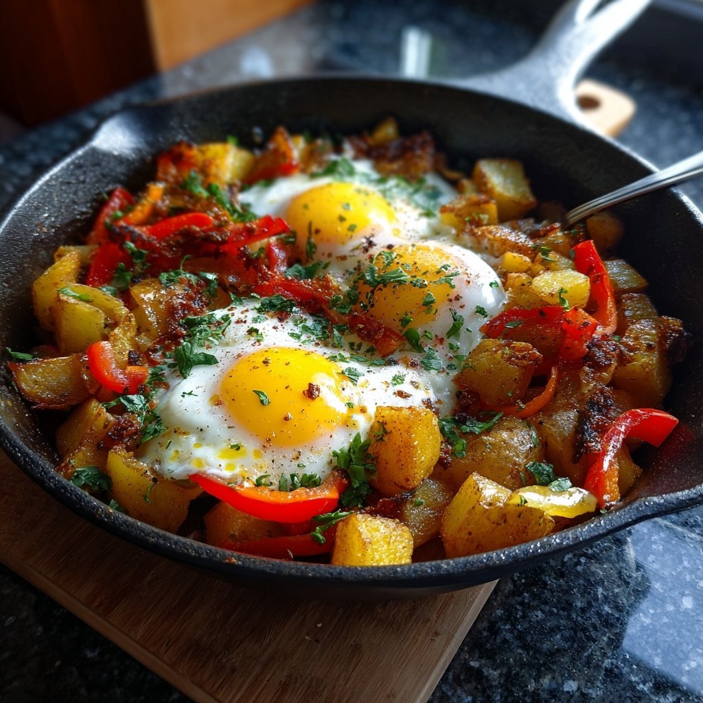 One-Pan Breakfast Skillet with Crispy Potatoes