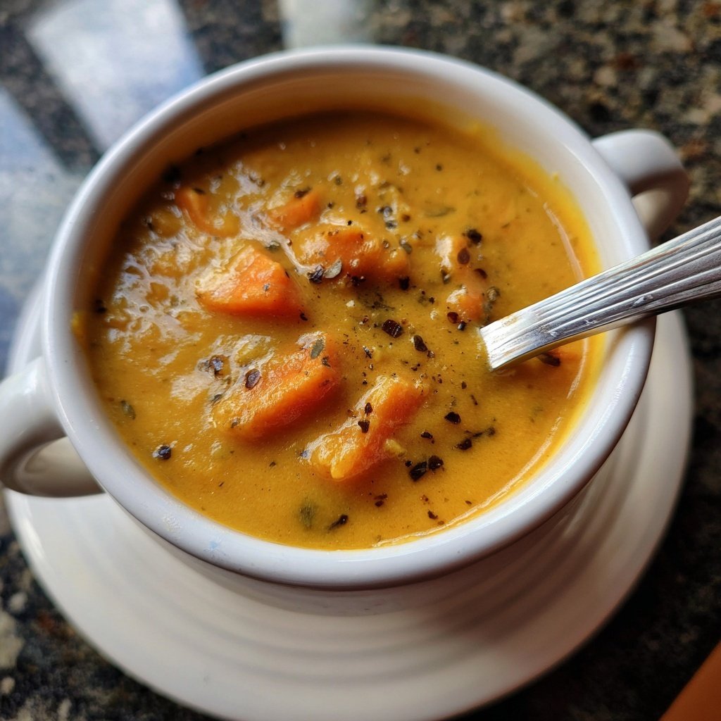 Carrot Parsnip Ginger Root Soup
