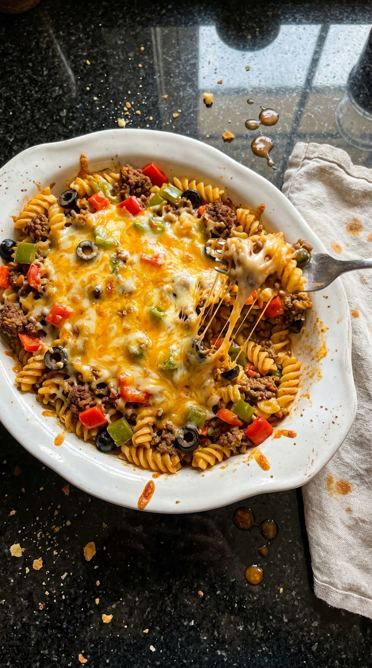 Savory Taco Pasta Bake