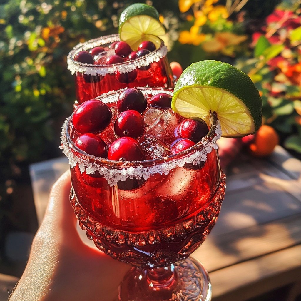 Holiday Cocktail Spiced Cranberry Paloma