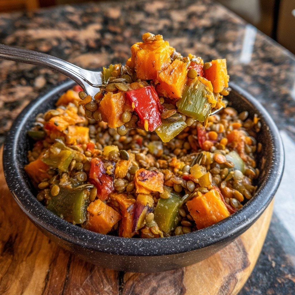 Lentil Sweet Potato Hash