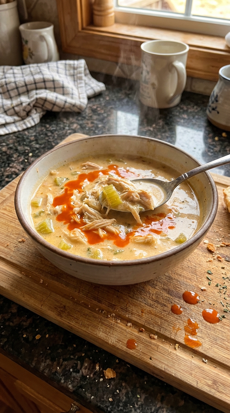 Buffalo Chicken Soup for Cold Days